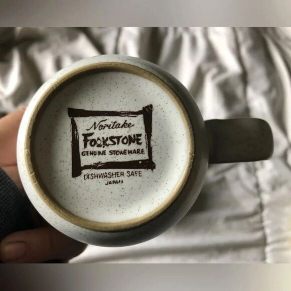 Noritake Folkstone | VINTAGE Stoneware Cups - Picture 2 of 2